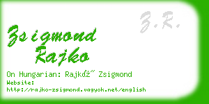 zsigmond rajko business card